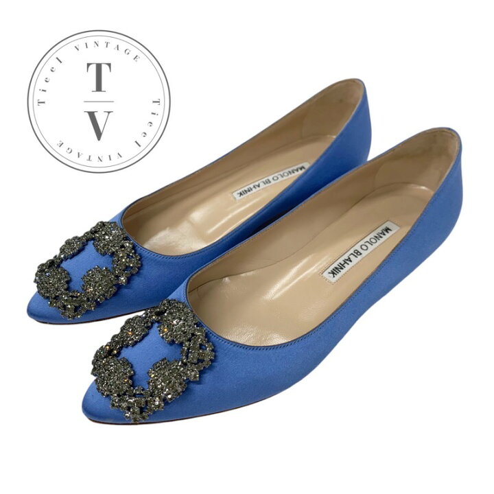 楽天市場】マノロブラニク MANOLO BLAHNIK ハンギシ フラットシューズ  