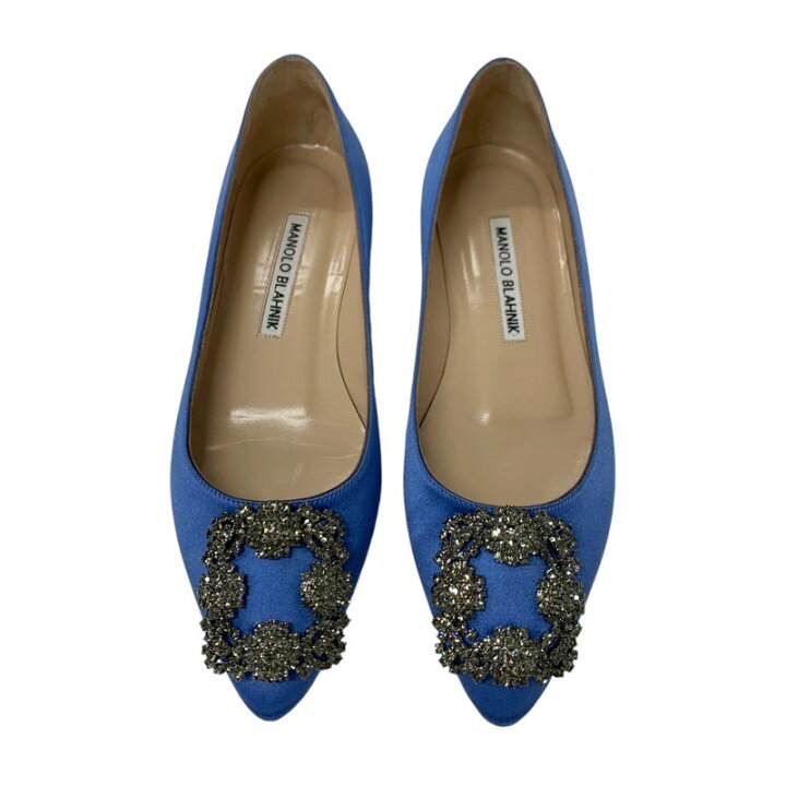 楽天市場】マノロブラニク MANOLO BLAHNIK ハンギシ フラットシューズ  