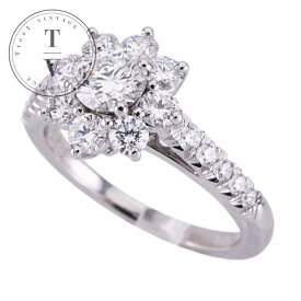 ハリーウィンストン HARRY WINSTON サンフラワー・ミニ・リング サンフラワー　ミニ　リング サンフラワー・バイ・ハリー・ウィンストン リング 指輪 Pt950 シルバー ダイヤリング