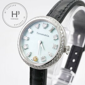 ティファニー TIFFANY&Co. エタニティ 時計 腕時計 ブルー 腕時計　ブルーシェル　ホワイトゴールド　ダイヤモンド
