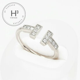 ティファニー TIFFANY&Co. ワイヤー リング Tワイヤー 18K ホワイトゴールド ティファニー T リング 指輪 750WG シルバー Tワイヤー　ダイヤ 　ホワイトゴールド