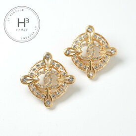 シャネル CHANEL ピアス イヤリング ゴールド ココマーク ラインストーン