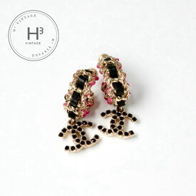 シャネル CHANEL ピアス イヤリング ゴールド ブラック ピンク ココマーク フープ