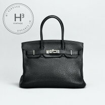 楽天市場】エルメス バーキン30 ブラック トゴ シルバー金具の通販 