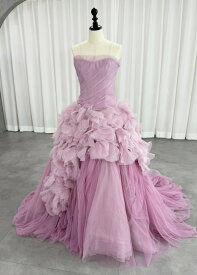 ヴェラウォン VERA WANG BRIDE Hayley ヘイリー ピンクヘイリー プリンセスライン ウェディングドレス ピンク ファーストオーナー チュール