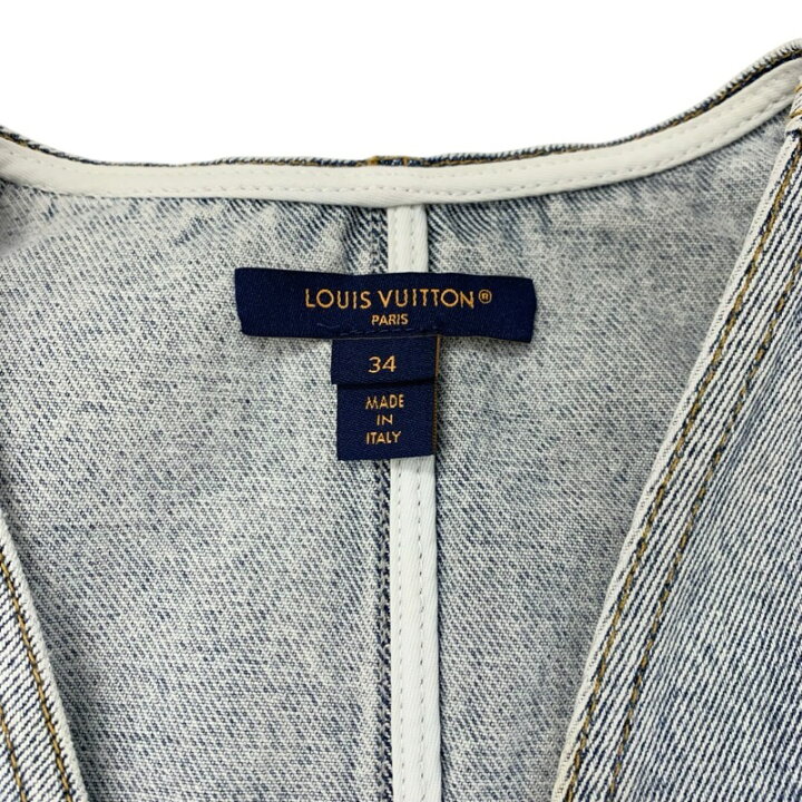 楽天市場】ルイヴィトン LOUIS VUITTON ワンピース コットン ブルー  