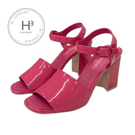 シャネル CHANEL サンダル 靴 シューズ パテント ピンク 未使用 ココマーク ストラップ