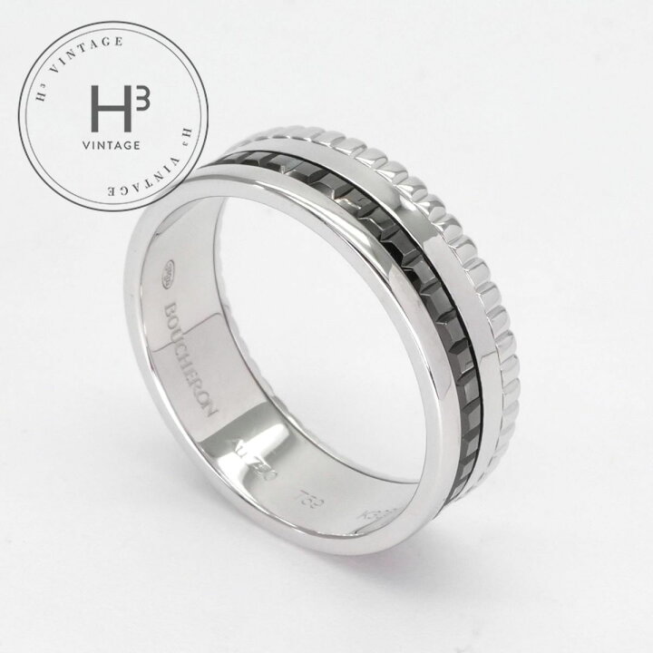 楽天市場】ブシュロン BOUCHERON キャトル ブラック リング スモール 