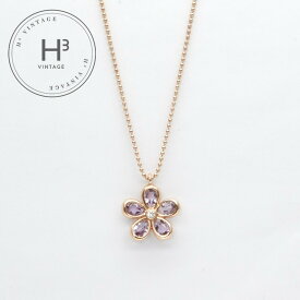 ティファニー TIFFANY&Co. アメジスト　ダイヤネックレス ガーデンフラワー ネックレス ペンダント チョーカー 750PG ピンクゴールド アメジスト　ペンダント　ピンクゴールド