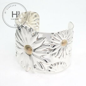 ティファニー TIFFANY&Co. ブレスレット バングル カフ 925 シルバー フラワー 希少 レア