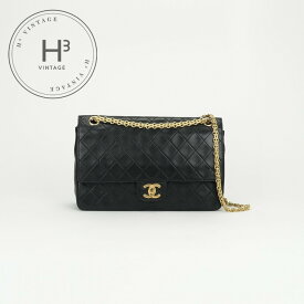 シャネル CHANEL マトラッセ バッグ ショルダーバッグ ラムスキン ブラック black 黒 ゴールド金具 チェーンショルダーバッグ Wフラップ Wチェーン ダブルフラップ