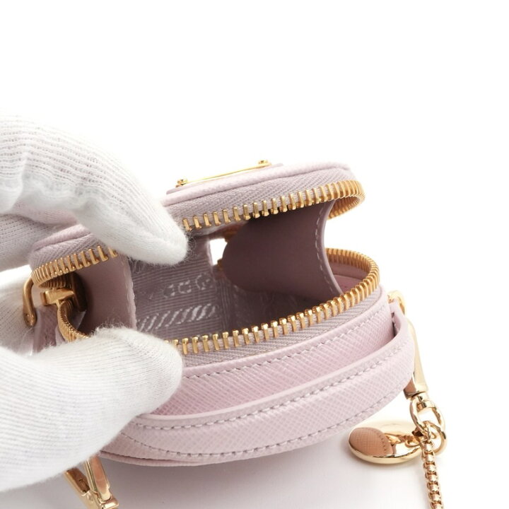 楽天市場】プラダ PRADA ポーチ ピンク ゴールド 未使用 