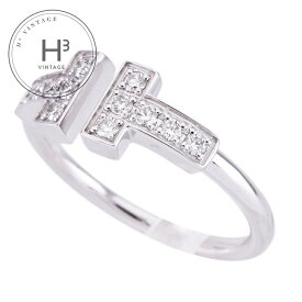 ティファニー TIFFANY&Co. ワイヤー リング Tワイヤー 18K ホワイトゴールド ティファニー T リング 指輪 750WG シルバー Tワイヤー　ダイヤ 　ホワイトゴールド