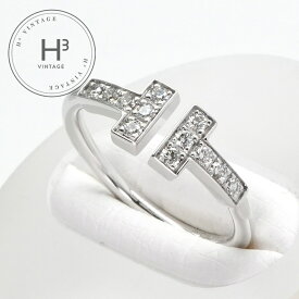 ティファニー TIFFANY&Co. ワイヤー リング Tワイヤー 18K ホワイトゴールド ティファニー T リング 指輪 750WG シルバー ダイヤモンド 　ホワイトゴールド