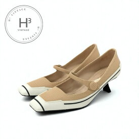 クリスチャンディオール CHRISTIAN DIOR パンプス 靴 シューズ ファブリック ベージュ D-Motion