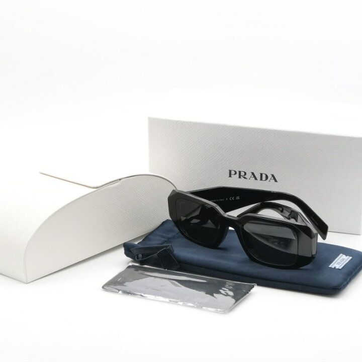 楽天市場】プラダ PRADA サングラス ブラック ロゴ アイウェア : H3  