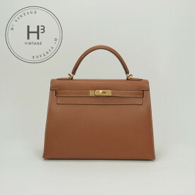 エルメス HERMES ケリー32 ケリー 32 バッグ トートバッグ ショルダーバッグ クシュベル ゴールド Gold ブラウン brown 茶 ゴールド金具 ハンドバッグ 新型 V字金具