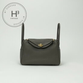 エルメス HERMES リンディ26 リンディ 26 バッグ トートバッグ ショルダーバッグ トリヨンクレマンス エタン Etain グレー gray ゴールド金具 ハンドバッグ ショルダーバッグ 2way