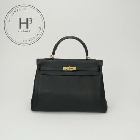 エルメス HERMES ケリー35 ケリー 35 バッグ トートバッグ ショルダーバッグ トリヨンクレマンス ノワール Noir ブラック Black 黒 ゴールド金具 ハンドバッグ V字金具 内縫い