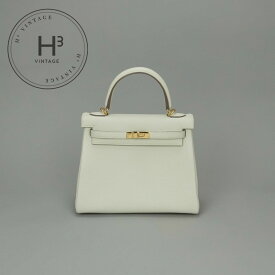 エルメス HERMES ケリー25 ケリー 25 バッグ トートバッグ ショルダーバッグ トゴ マッシュルーム Mushroom ホワイト White 白 ゴールド金具 ハンドバッグ 2Way V字金具