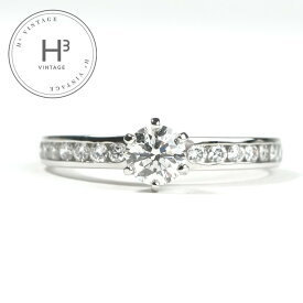 ティファニー TIFFANY&Co. エンゲージメント リング チャネル セット ダイヤモンド バンド プラチナ ハーフエタニティ ハーフサークル ティファニー ソリテール チャネルセッティング