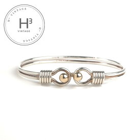 ティファニー TIFFANY&Co. ダブル ラブノット ブレスレット バングル カフ SILVER925 14KGOLD シルバー オールド ヴィンテージ 希少 レア