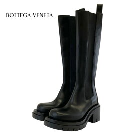 未使用 ボッテガヴェネタ BOTTEGA VENETA ボッテガ ブーツ ロングブーツ サイドゴア レザー ブラック ギフト プレゼント 送料無料