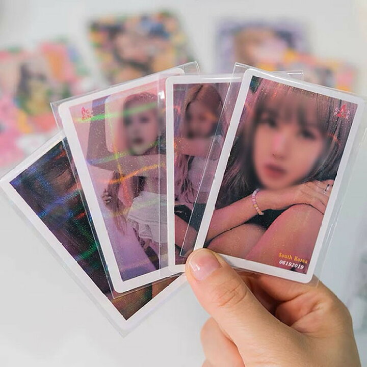 楽天市場 ホログラムスリーブ 10枚入り カードスリーブ 韓国 トレカ 収納 デコ チェキ 写真 Kpop 雑貨 文房具 文具 韓国雑貨 トレカ収納 トレカ保存 インスタ Tiktok 人気 Ins デコトレカ Diy オタ活 推し Bts おしゃれ かわいい ホログラム キラキラ ティエルナガ