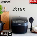 【エントリーで店内全品P10倍★ 6/11 1:59迄】炊きたて タイガー 炊飯器 お手入れ2点 遠赤5層土鍋コート釜 日本製 JPV-N100 JPV-N180 調理 5.5合 1升 ブラック タイガー魔法瓶 圧力 IH 調理 早炊き 時短 土鍋コーティング 冷凍ご飯 少量 食洗機対応 新生活