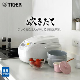 タイガー 炊飯器 マイコン 黒遠赤厚釜 5.5合 JBH-G101 ホワイト タイガー魔法瓶 マイコン炊飯器 炊飯ジャー 炊きたて