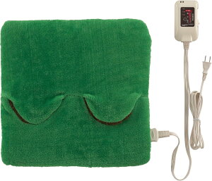 Sugibo(スギボー) ホットマルチヒーター (洗えるカバー付き) 日本製 電気足温器 ホットマット ホットクッション 切り忘れ防止タイマー付きコントローラー収納ホルダー付き SB-MH801(G) グリーン