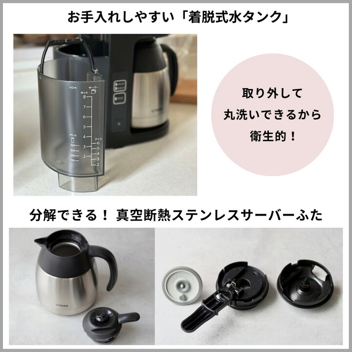 楽天市場】【店内全品P5倍☆ 5/1限定】タイガー魔法瓶 大容量 8杯分  