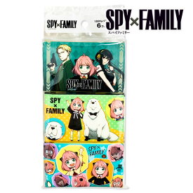 SPY×FAMILY ポケットティッシュ6P{雑貨 衛生用品}{ギフト 誕生日 プレゼント 景品}{イベント 子ども会 幼稚園 施設}[子供会 保育園 幼稚園 景品 イベント お祭り プレゼント 人気]【色柄指定不可】【不良対応不可】