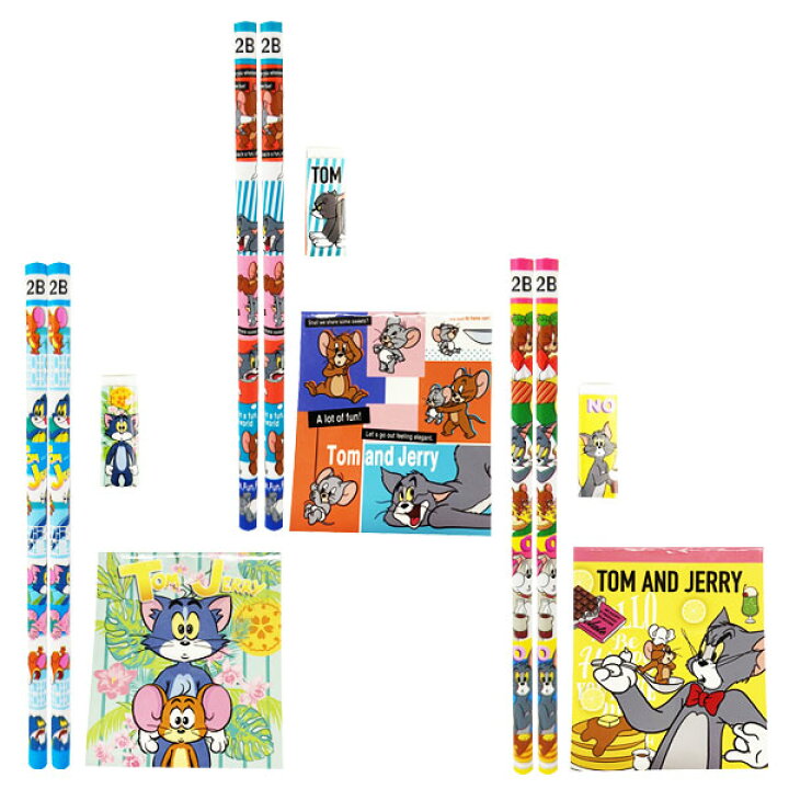 楽天市場】トムとジェリー 4点文具セット{ 文具 キャラクター 