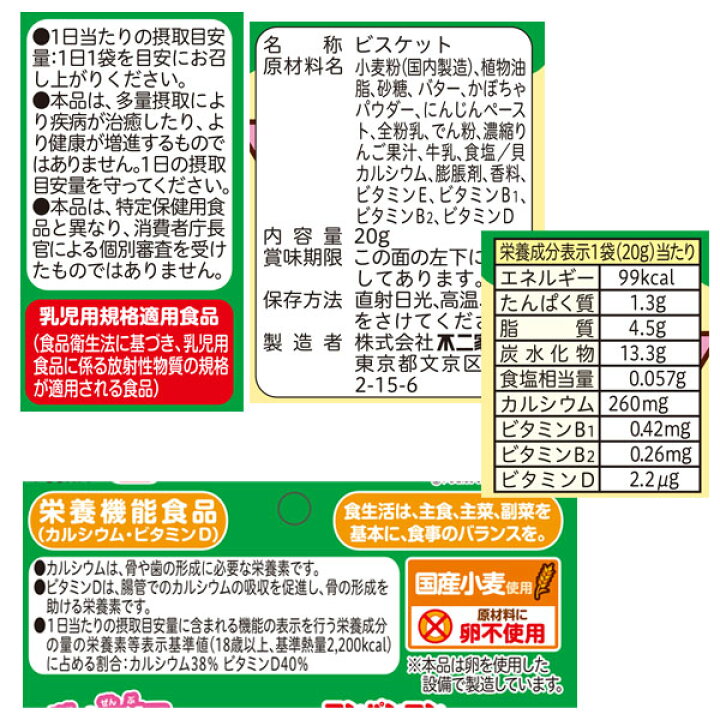 楽天市場】アンパンマン ひとくちビスケット4連{ お菓子 まとめ買い 