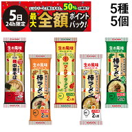 【6/5限定！50％で最大全額ポイントバック】【 送料無料 】 味のマルタイ 棒ラーメン 5種 各1袋 計5袋 食…