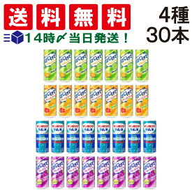 【 送料無料 最強配送 】 サンガリア 炭酸飲料 缶ジュース 250ml 飲み比べ 詰め合わせ アソート セット 4種 合計30本 まとめ買い
