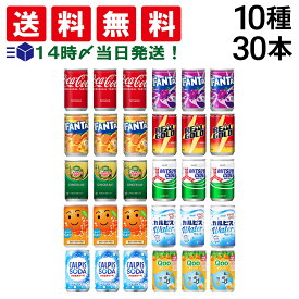 入荷待ち [2026.1月末予定]【 送料無料 最強配送 】 炭酸飲料 缶ジュース ミニ缶 160ml 10種 E 計30本 詰め合わせ アソート セット まとめ買い