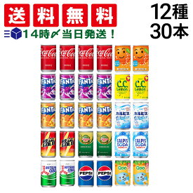 入荷待ち [2026.1月末予定]【 送料無料 最強配送 】 炭酸飲料 缶ジュース ミニ缶 160ml 12種 計30本 詰め合わせ アソート セット まとめ買い