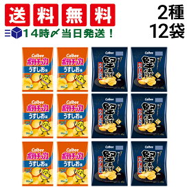 【 送料無料 最強配送 】 カルビー ポテトチップス うすしお 55g 堅あげポテト うすしお 65g 各6袋 計12袋 食べ比べ 詰め合わせ アソート セット まとめ買い