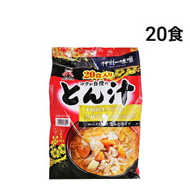 【 送料無料 最強配送 】 神州一味噌 コクが自慢のとん汁 1パック 20食