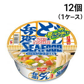 【 送料無料 最強配送 】 日清食品 どん兵衛 カップヌードルシーフードうどん 75g × 12個 ( 1ケース ) まとめ買い