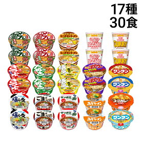 【 送料無料 最強配送 】 ミニ カップ麺 17種 食べ比べ 詰め合わせ (合計30食) アソート セット