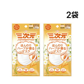 【 送料無料 】 興和 三次元 マスク 1種 2袋 メイクがおちにくいマスク ほんのりハーブが香るマスク 小さめ Sサイズ