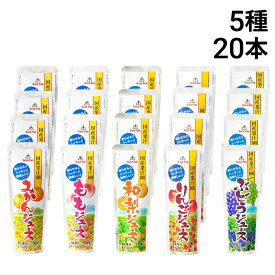 【 送料無料 最強配送 】 ゴールドパック 凍らせておいしい 国産果汁100 フルーツジュース 5種 各4本 計20本 まとめ買い （ みかん もも 和梨 りんご ぶどう ）