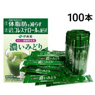 【 送料無料 】 伊藤園 濃いみどり まるごと健康 粉末茶 100本 セット