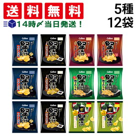 【 送料無料 最強配送 】 カルビー 堅あげポテト 詰め合わせ 5種 計12袋 食べ比べ 詰め合わせ アソート セット ( うすしお ブラックペッパー 焼きのり 九州しょうゆ 柚子こしょう ) まとめ買い