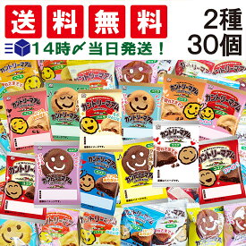 【 送料無料 あす楽 】 不二家 カントリーマアム 2種 ( バニラ & ココア ) 30個 アソート セット