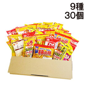 【 送料無料 】 亀田製菓 ヤスイフーズ ミニ せんべい 個包装 おつまみ 詰め合わせ アソート セット 9種 30個 まとめ買い