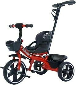 三輪車 押し車 かじ付 子供用三輪車 手押し棒 2歳から7歳まで 折りたたみ 手押し棒付き 軽量 フォームホイール付き 手押し棒付き 折りた